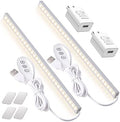 DWEPTU 2Pack LED Under Cabinet Lighting Dimmable Under Cabinet Lights with USB Powered for Closet Light Bar Under Counter Lighting Work Tables Student Dormitory (Include AC Plug) by DWEPTU