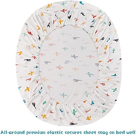 JSD 4 Piece Airplane Kids Sheet Set Full Size - Image 5