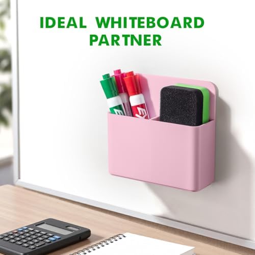 2 Pack Magnetic Pen Holder Cup for Whiteboard, Classroom Supplies - Image 4