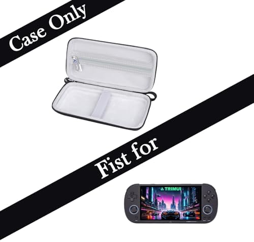 worfty Case for Trimui Smart Pro 5 inch Handheld Game Console - Hard Travel Protective Carrying Storage Bag (Case Only) (Black) - Image 2