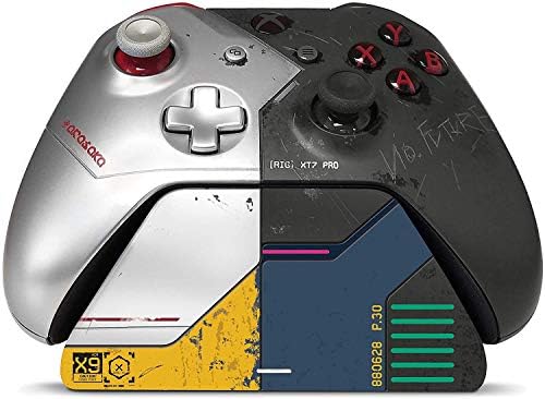 Controller Gear Cyberpunk 2077 Limited Edition - Xbox Pro Charging Stand/Charging Station - Officially Licensed Xbox Accessory (Controller Sold Separately) - Xbox One (CSXBCPX1R-00CYB) by ControllerGear