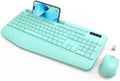 SABLUTE Wireless Keyboard and Mouse Combo, 2.4GHz, Ergonomic Wrist Rest by SABLUTE