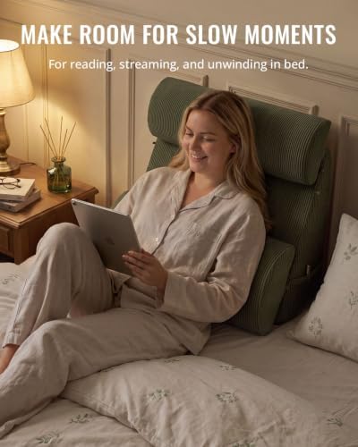 Blissful Diary Reading Pillow with Adjustable Neck & Lumbar Support, 21" - Image 6