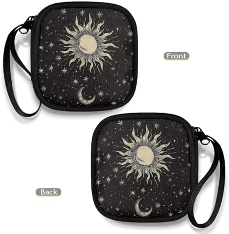 Sun Moon Star Headphones Carrying Case, Travel Portable Storage Bags for Bluetooth Wireless Headphones, Cords, Cable, Earbuds, Charger, USB Flash Driver, MP3 - Image 4