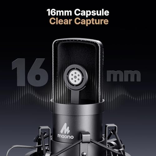 MAONO A04 USB Microphone, 192kHz/24Bit Condenser Mic Kit for PC Podcast - Image 4