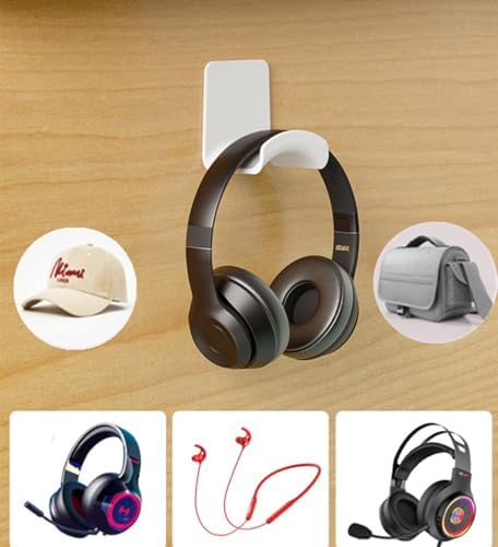 Headphone Stand,Headphone Stand Holder White,4 Pcs - Image 5