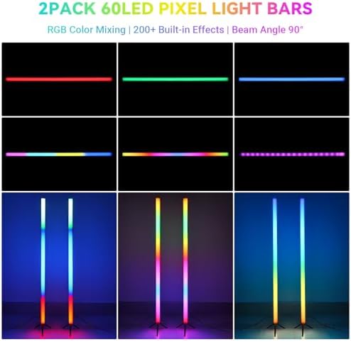 39" LED Stage Light Bar with Stand 2 Pack for Party Lighting - Image 2