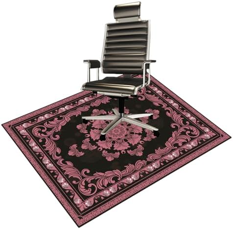 Office Chair Mat for Hardwood Floor Desk Floor Mat (Pink, 48“x60”) | Desk Rug Gaming Chair Mat Computer Floor Mat Desk Chair Mat Chair Mat For Hardwood Floor Gaming Carpet by BYINGWD