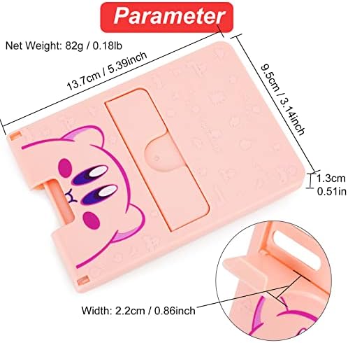 Tscope Cute Switch Stand, Compact Foldable Multi-Angle Adjustable Playstand Bracket, Portable Desktop Holder for Nintendo Switch/Switch 2 / Lite/OLED (Pink) - Image 5