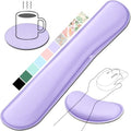 Gimars Upgrade Enlarge Gel Memory Foam Set Keyboard Wrist Rest Pad, Mouse Wrist Cushion Support for Office, Computer, Laptop, Mac, Comfortable, Lightweight for Easy Typing Pain Relief, Purple by Gimars