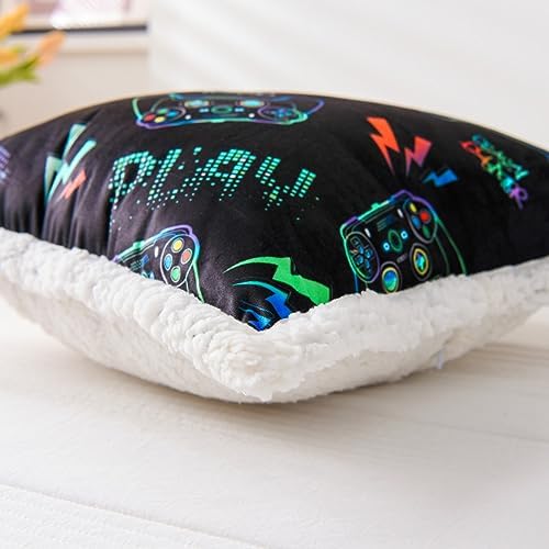 NTBED Video Game Controller Printed Reading Pillow Bed Wedge Backrest with Arms, Couch TV Relax Bed Rest Pillow Back Support Cushion for Kids Teens Boys Girls,Multi Game - Image 7