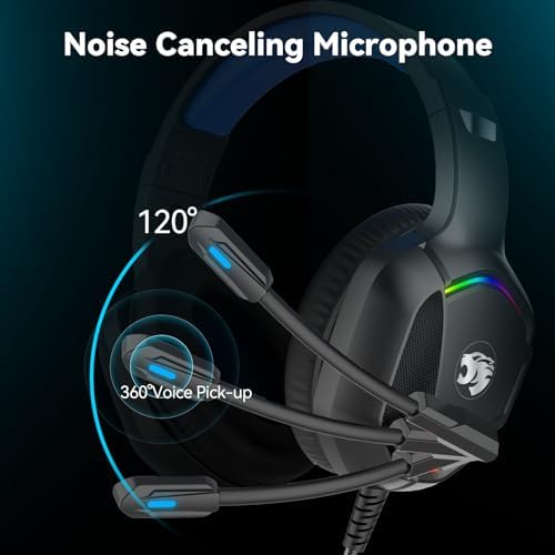IMYB A36 Gaming Headset with Mic Stereo Headphones for Pc PS5, Xbox - Image 3