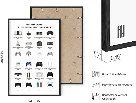 HAUS AND HUES Video Game Poster - Gamer Wall Decor for Boys Bedroom Posters, Video Game Room Decor for Teen Boys, Gaming Wall Art for Gamer Room Decor (Black Frame, 24x36) - Image 3