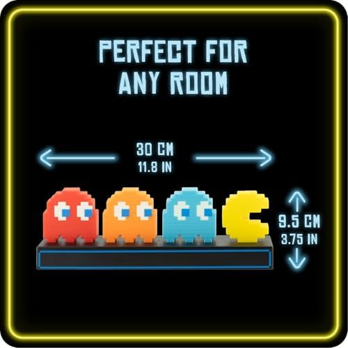 Pac Man and Ghosts Light, Pac Man Collectable Figure Lamp - Image 6