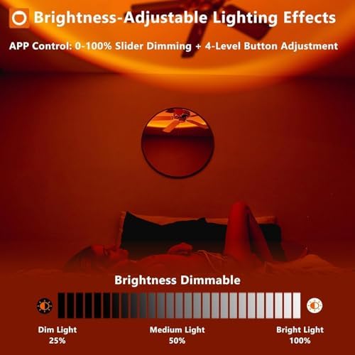 Sunset Lamp with App Control – 360° Rotatable Multicolor Sunset Projector, 16M Colors, Perfect for Bedroom Decor, Photography, TikTok Live, Parties & Gifts - Image 7