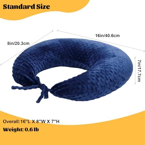 IFOYO Ergonomic Gaming Pillow for Lap, U-Shaped Arm Support Pillow, Blue - Image 6