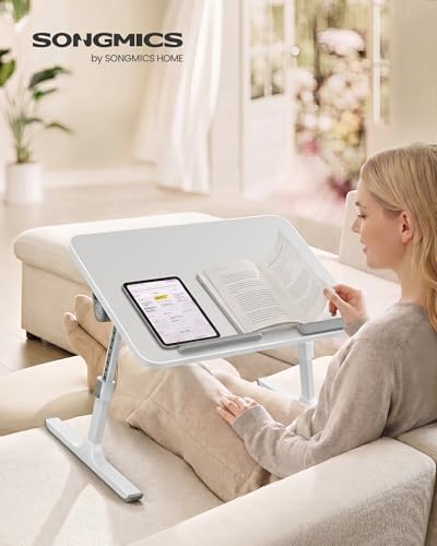 SONGMICS Bed Laptop Desk, Adjustable, 6 Heights, 20.5 x 11.8 Inches - Image 2