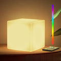 LOFTEK 7-inch LED Cube Lights, Rechargeable RGB Table Lamp, Hangable by LOFTEK