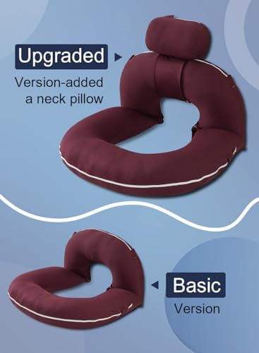 INSEN Reading Pillow, Back Pillow for Sitting in Bed and Couch, Gaming Pillow for Adults, Sit Up Support for Bed - Image 2
