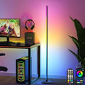 RGB Corner Floor Lamp：Uocub 16 Million DIY Colors & 68+ Scene LED Smart Modern Floor Lamp with Timing, Music Sync, App and Remote Control Standing Lamp for Living Room by Uocub