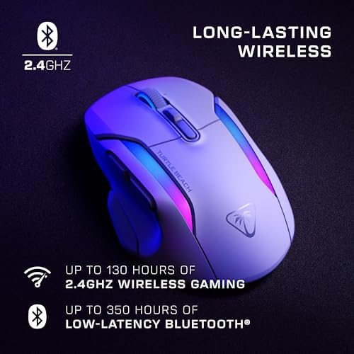 Turtle Beach Kone II Air Wireless Ergonomic RGB PC Gaming Mouse - Image 4