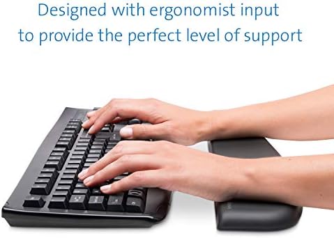 Kensington ErgoSoft Wrist Rest for Standard Keyboards, Black (K52799WW) (Pack of 2) - Image 2
