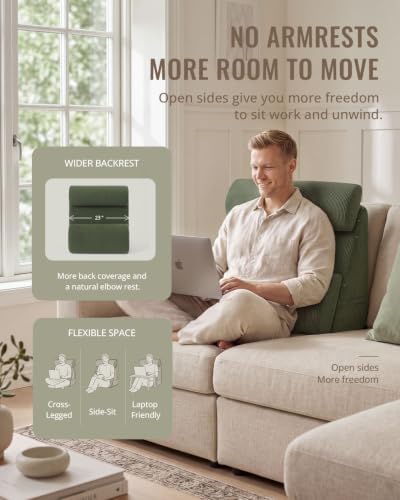 Blissful Diary Reading Pillow with Adjustable Neck & Lumbar Support, 21" - Image 2