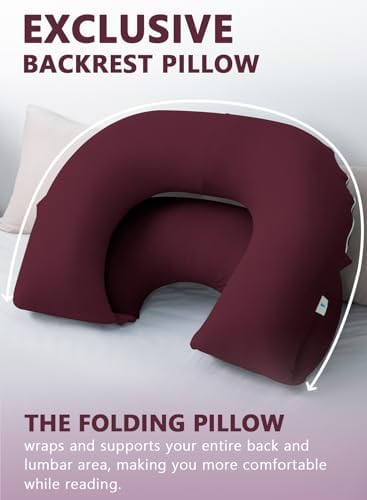 INSEN Reading Pillow, Back Pillow for Sitting in Bed and Couch, Gaming Pillow for Adults, Sit Up Support for Bed - Image 5