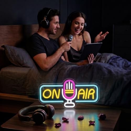 Live On Air Neon Sign – LED ON AIR Light for Podcast Studio, Recording Studio & Gaming Setup, USB Powered Neon Wall Sign for Streamers, Gamers & Content Creators - Image 3