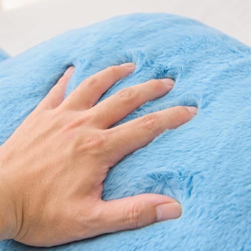 A Nice Night Babyblue Reading Pillow, 18.5" Bed Wedge Pillows with Arms - Image 7
