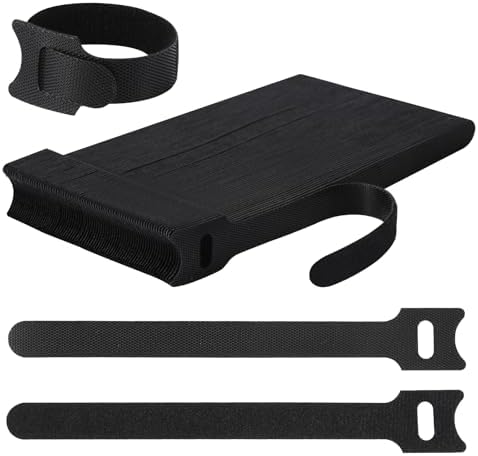 70 PCS 8 inch Cable Ties Reusable Cable Management Adjustable Cable Organizer, Cable Straps, Cord Wraps and Hook Loop Straps for Computer,Gaming, Wire, Desk- Home Office Essentials - Image 7