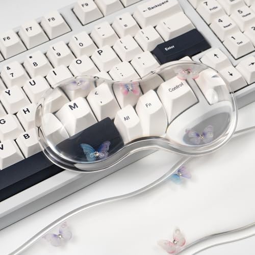 Gel Keyboard and Mouse Wrist Rest Set, Wrist pad for Computer Keyboard | Cute Butterfly Wrist Support for Keyboard 60%/68%/75%, Keyboard Cushion, Comfort & Support for Typing and Gaming - Image 6
