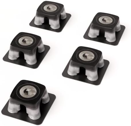 5 Pack Adhesive Cable Management Clips with Blank NTAG 215 NFC Tags, RF Shielded Packaged Cord Holders, Customizable Smart Shortcut Wire Organizer for Desktop, Home & Car Cable Arrangement - Image 5