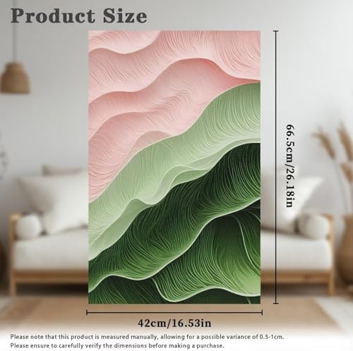 Wave Stripe Textured Print Universal Headrest Protector 26x16 Inch Set of 2 - Easy Install Polyester Couch Cover, Waterproof & Non-Slip, Includes Fixing Nails for Home/Office Recliners - Image 6
