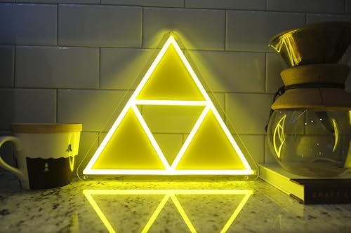 Triforce LED Gaming Neon Sign with Dimmable Lighting Modes for Bedroom, Game Room Decor, Kids Room, Man Cave, Wall Decor and Birthday and Father's Day and Christmas Gift USB Connection - Image 2