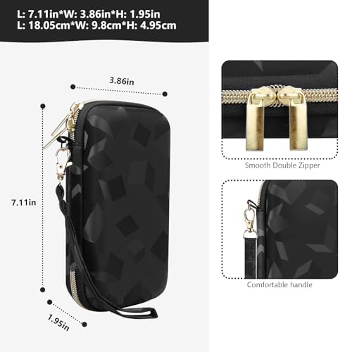 Supmay Carrying Case Compatible with WELLST·G Handheld Game for Kids -Preloaded 220 Retro Video Games, Portable Gaming Player Storage Holder Travel Bag with Mesh Pocket for USB Cable, Black - Image 3