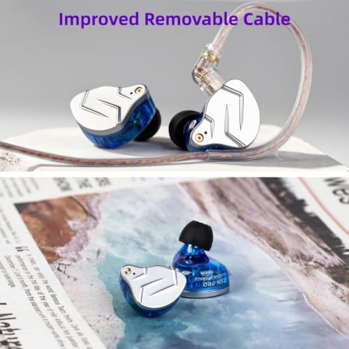 2026 Latest KZ ZSN Pro USB C Wired Headphones Type-C in Ear Monitors, 1BA 1DD Hybrid Driver Gaming Earbuds USB C Wired Earphones, Deep Bass Sound IEM for Gaming Music Video (USBC with mic, Grey) - Image 3