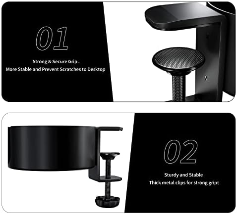 Large Desk Cup Holder, OOKUU Anti-Spill Cup Holder for Desk or Table - Image 5