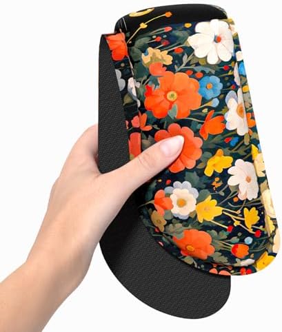 Dapesuom Enlarge Keyboard Wrist Rest, Memory Foam Wrist Cushion for Desk Mats Support, Typing Pain Relief Keyboard Mouse Pad Rests Set with Non-Slip Base for Gaming Laptop Computer, Cat Flower Bush - Image 3
