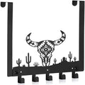 Reallnaive Western Bull Over The Door Hooks Bathroom Decor by Reallnaive