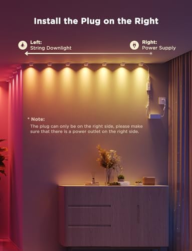 Govee Smart RGBIC String Downlights, 32.8ft with 50 LEDs, White - Image 6