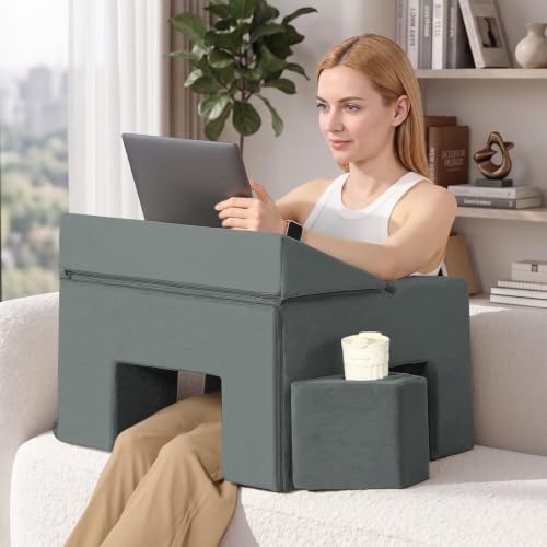 Lap Desk Pillow for Laptop, Foldable Ergonomic Reading Pillow for Gaming by OutdoorFurnitureAccessories