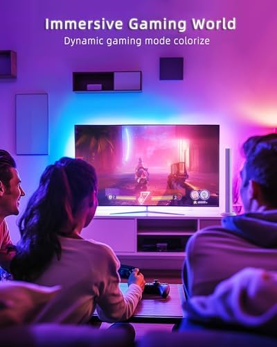 Smart LED Light Bar, RGBICWW TV Light Bars for Room, Gaming With Music Sync - Image 6