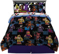 Five Nights At Freddy's Kids Bedding Super Soft & Cozy Comforter and Sheet Set with Sham, 7 Piece Queen Size, (Officially Licensed Product) By Franco by Franco