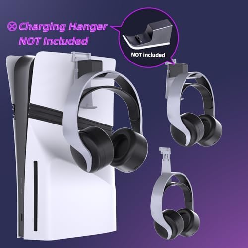 PlayStation Portal Charger, PS5 Stand and Cooling Station with RGB LED Controller Charging Dock Accessories, PS5 Edge Controller and PS Portal Charger, Headset and Remote Holders - Image 6