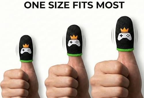 King of The Game - Improved Materials Gaming Finger Sleeves (6 Pack) for Touch Screens and Controllers. Skin-Protective, Ultra-Sensitive, Sweat-Resistant, Breathable and Stretchable. (Green) - Image 6