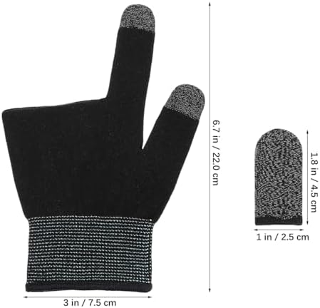 BESPORTBLE Gaming Finger Sleeves Touchscreen Game Gloves with Copper Fiber Conductive Tips Breathable Elastic Fit Sweat-Resistant Mobile Gaming Gloves for Smartphones and Tablets - Image 5