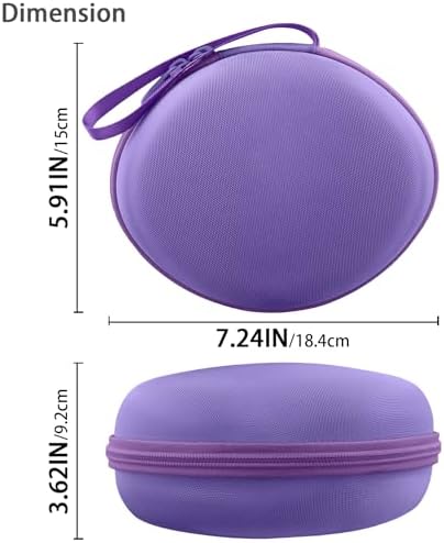for Beats Studio Pro/Studio3/Solo4/Solo3 Headphones Hard Case, Purple - Image 6