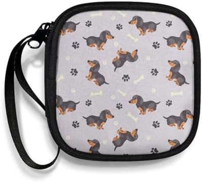 Dachshund Print Earbuds Case Portable Earbuds Carrying Case, Portable Earphone Bag Phone Accessories Organizer with Handle for Earphone, in-Ear Headphones by Unknown