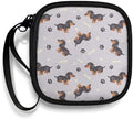 Dachshund Print Earbuds Case Portable Earbuds Carrying Case, Portable Earphone Bag Phone Accessories Organizer with Handle for Earphone, in-Ear Headphones by Unknown